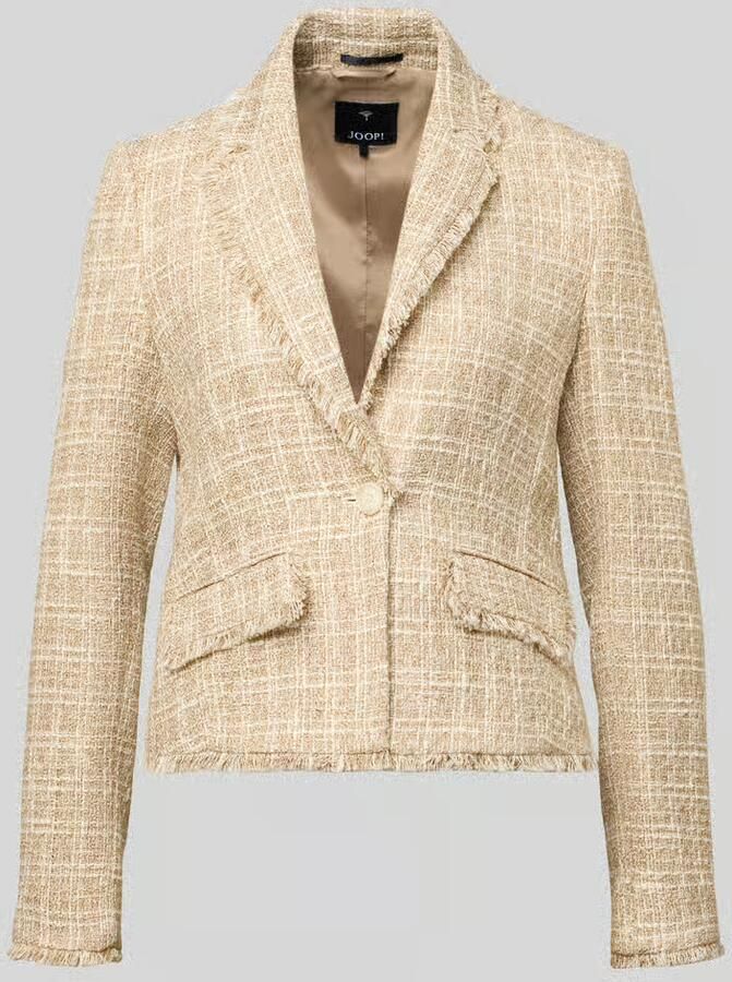 Joop! Regular fit blazer met franjes model 'Julice'