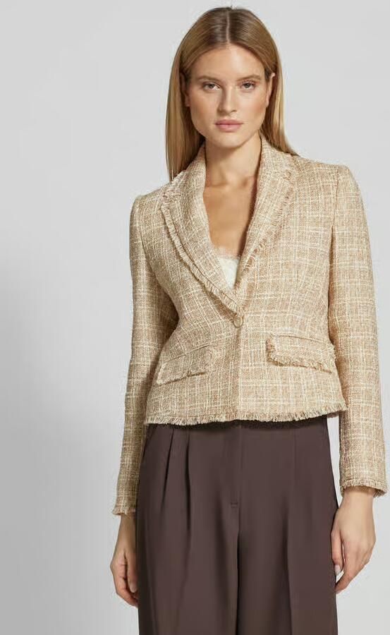 Joop! Regular fit blazer met franjes Model 'Julice' - Foto 3