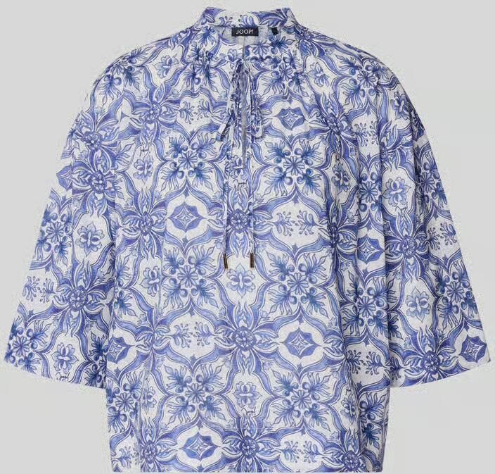 Joop! regular fit blouse met keyhole-halslijn model 'Beyda' - Foto 2