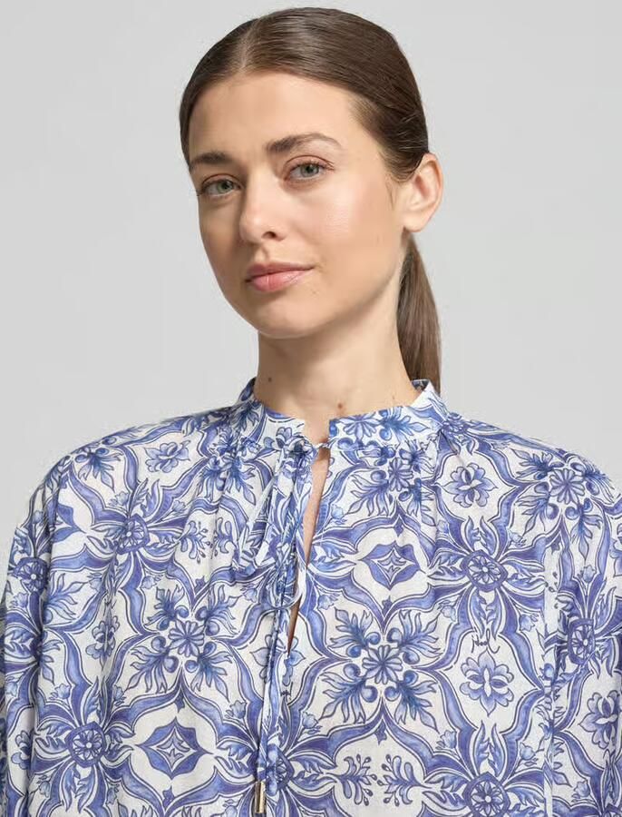 Joop! regular fit blouse met keyhole-halslijn model 'Beyda'