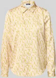 Joop! Regular fit blouse met lange mouwen met all-over motief model 'Bliss2'