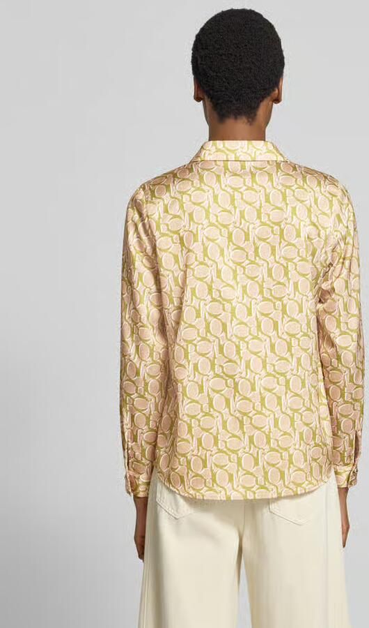 Joop! Regular fit blouse met lange mouwen met all-over motief model 'Bliss2' - Foto 3