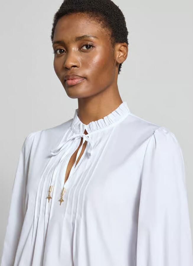 Joop! Regular fit blouse met lange mouwen van katoenmix model 'Belmira2' - Foto 2