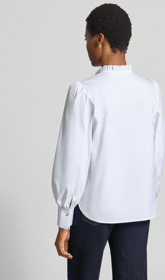 Joop! Regular fit blouse met lange mouwen van katoenmix model 'Belmira2' - Foto 2