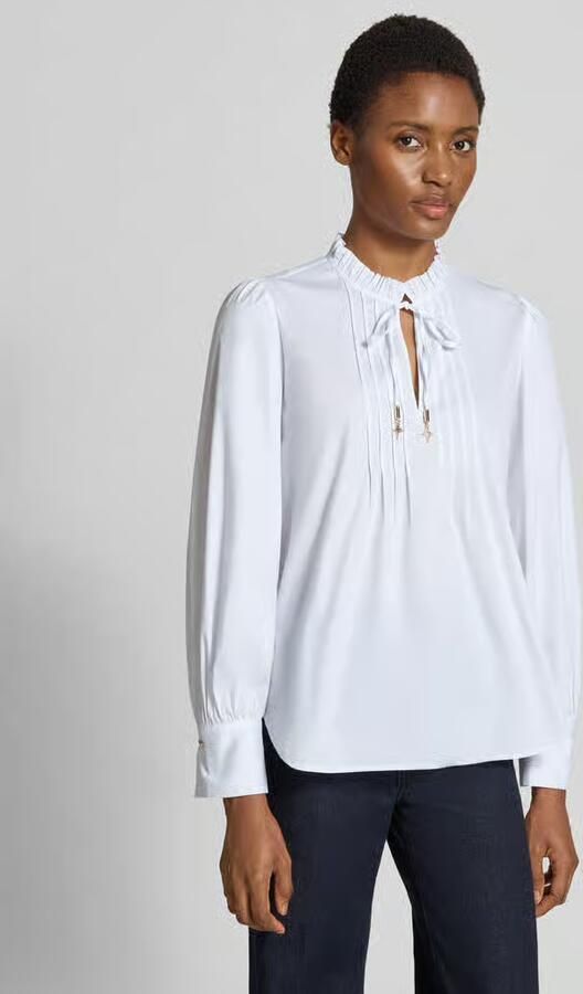 Joop! Regular fit blouse met lange mouwen van katoenmix model 'Belmira2' - Foto 3