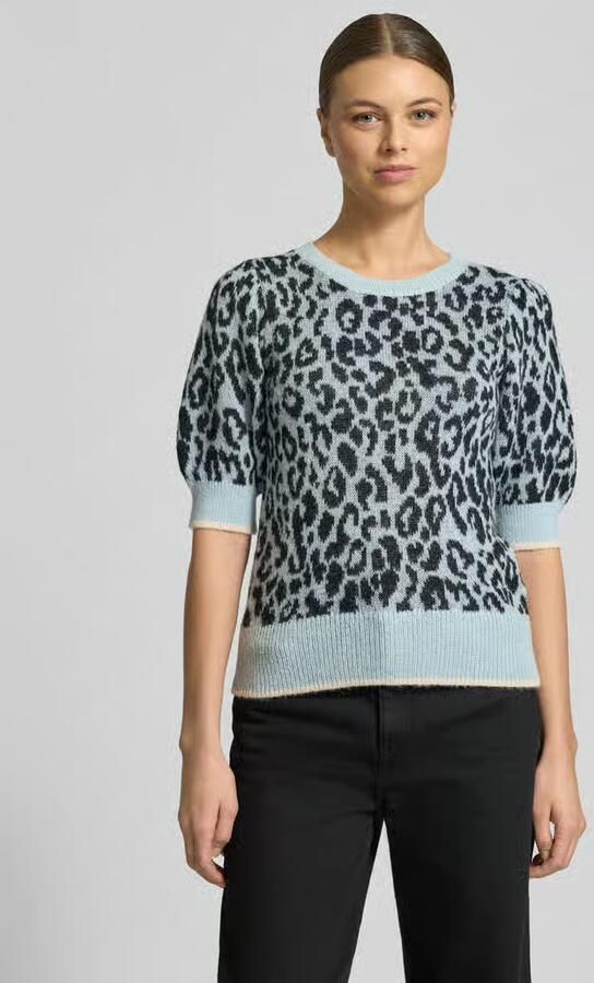 Joop! Regular fit pullover met korte mouwen en alpaca model 'Kaston' - Foto 4