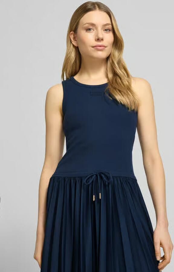 Joop! regular fit maxi-jurk met logopatch model 'Tildy'