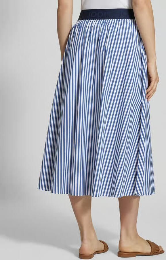 Joop! Regular fit midirok met elastisch band model 'Saskia' - Foto 3