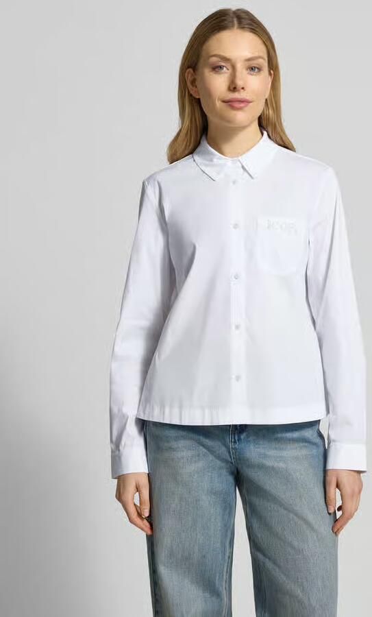 Joop! Regular fit overhemdblouse met borstzak model 'Bella' - Foto 3
