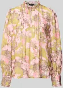 Joop! Regular Fit overhemdblouse met kraag met ruches model 'Belmira'