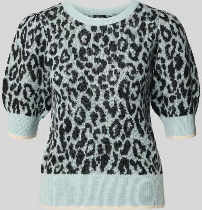 Joop! Regular fit pullover met korte mouwen en alpaca model 'Kaston'