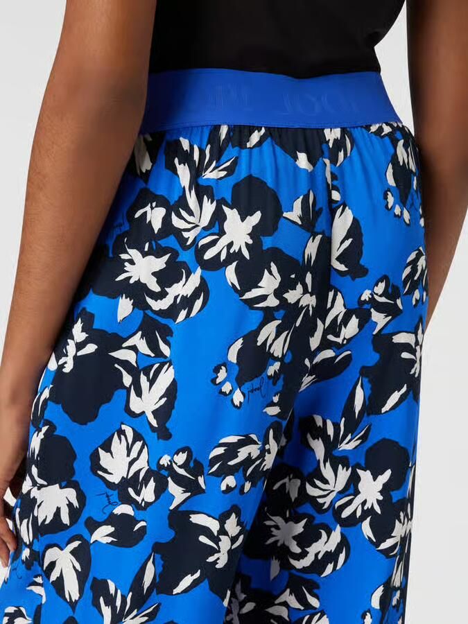 Joop! Regular fit stoffen broek met all-over bloemenprint
