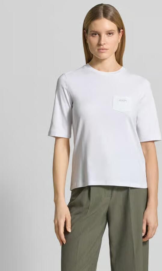 Joop! regular fit t-shirt met borstzak model 'Tonja' - Foto 2