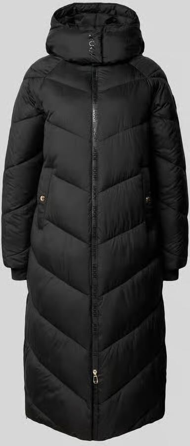 Joop! relaxed fit gewatteerde mantel met capuchon
