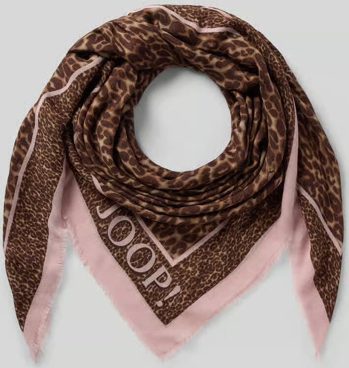 Joop! Sjaal met logoprint model 'Adalia' - Foto 2