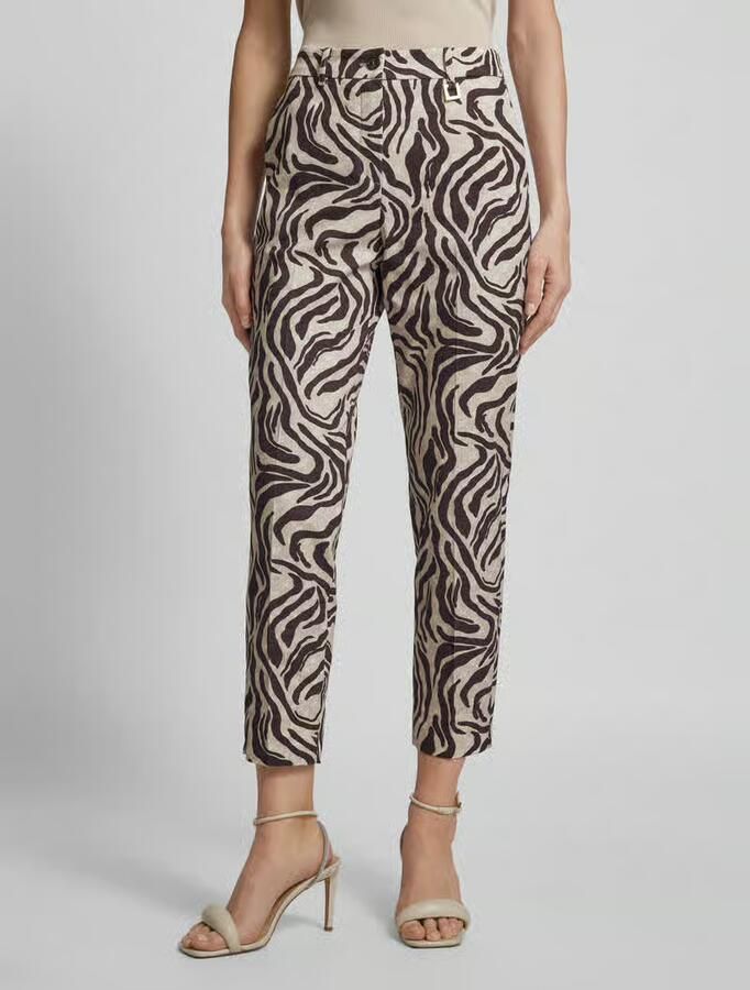 Joop! Stoffen broek met dierenprint - Foto 2