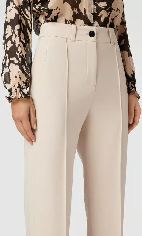 Joop! Stoffen broek met vaste persplooien