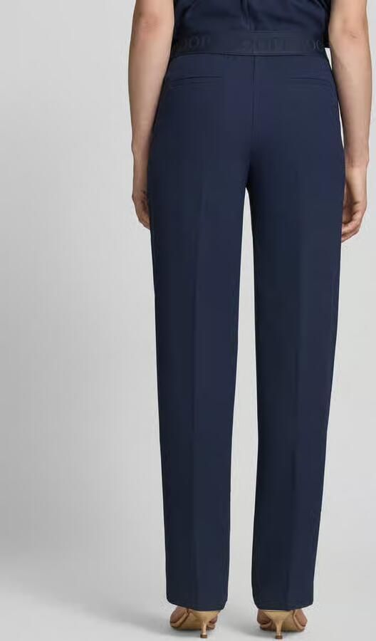 Joop! straight fit stoffen broek met logodetail model 'Paulien' - Foto 3