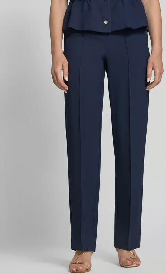 Joop! straight fit stoffen broek met logodetail model 'Paulien' - Foto 2