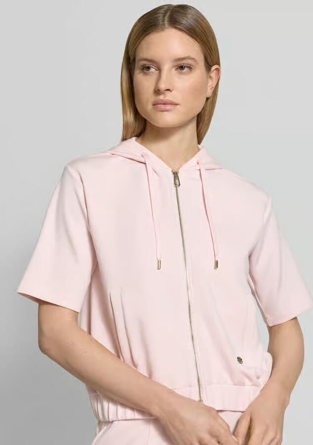 Joop! sweatjack met halflange mouwen model 'Therese'