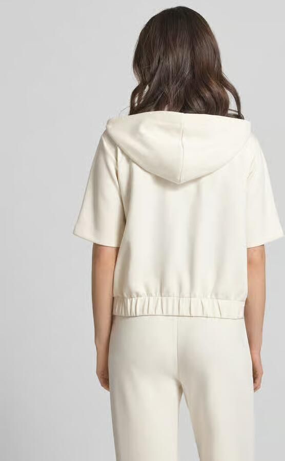 Joop! sweatjack met halflange mouwen model 'Therese'