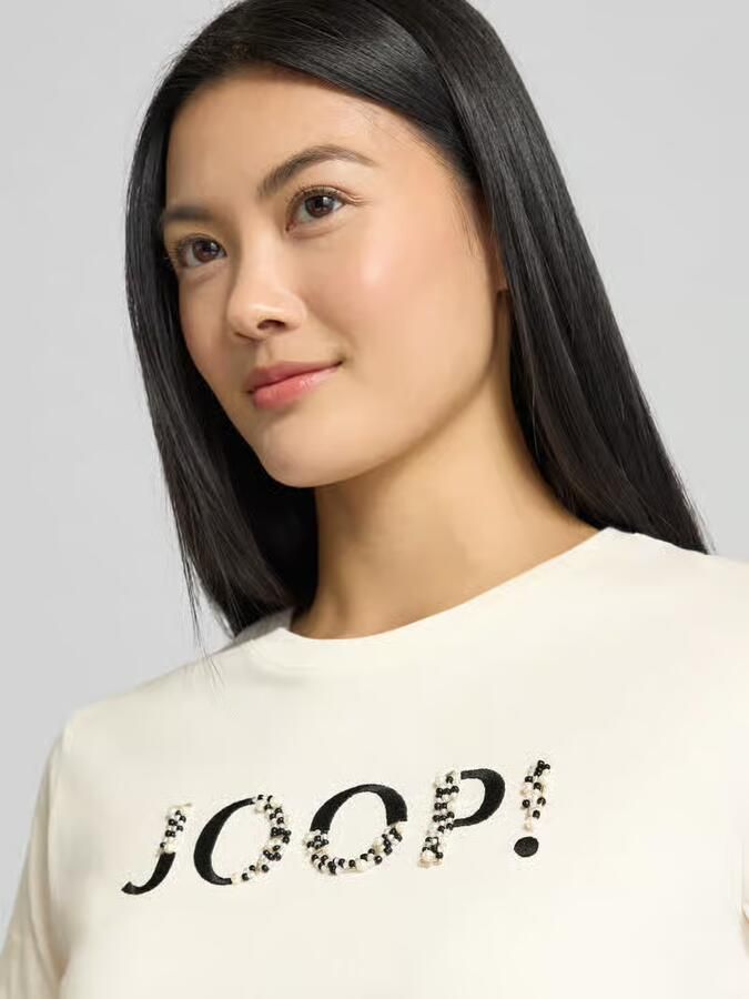 Joop! T-shirt met labelprint model 'Tanna' - Foto 2