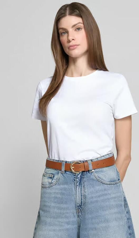 Joop! t-shirt met ronde hals en motiefstitching