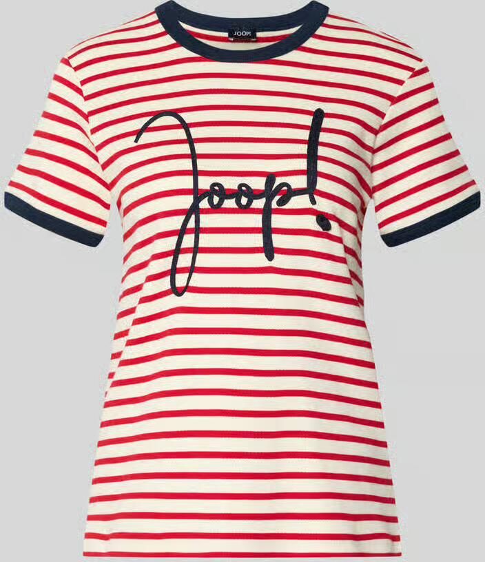 Joop! T-shirt met labelstitching model 'Trinity' - Foto 2