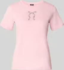 Joop! T-shirt met parels en ronde hals model 'Tamme'