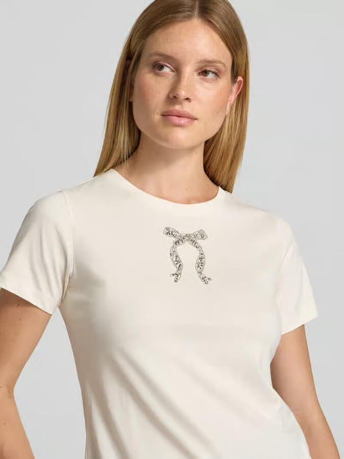 Joop! T-shirt met parels en ronde hals model 'Tamme' - Foto 2