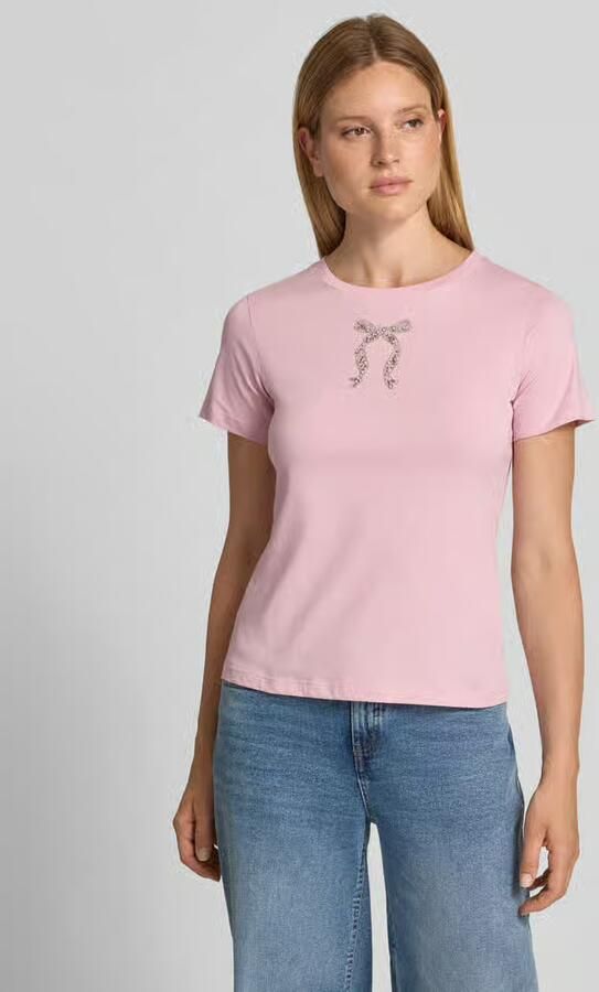 Joop! T-shirt met parels en ronde hals model 'Tamme' - Foto 2