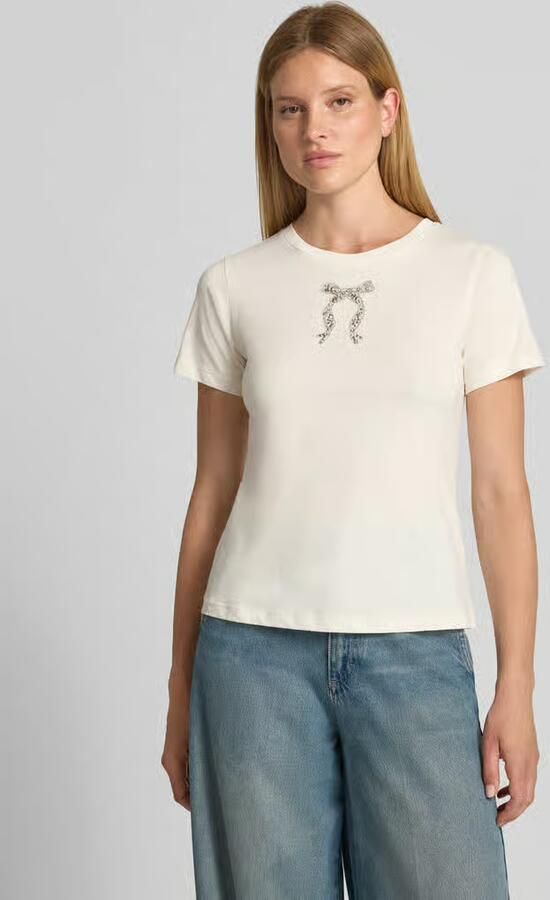 Joop! T-shirt met parels en ronde hals model 'Tamme' - Foto 2