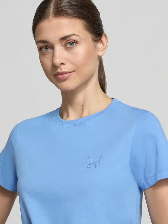 Joop! t-shirt met ronde hals en motiefstitching
