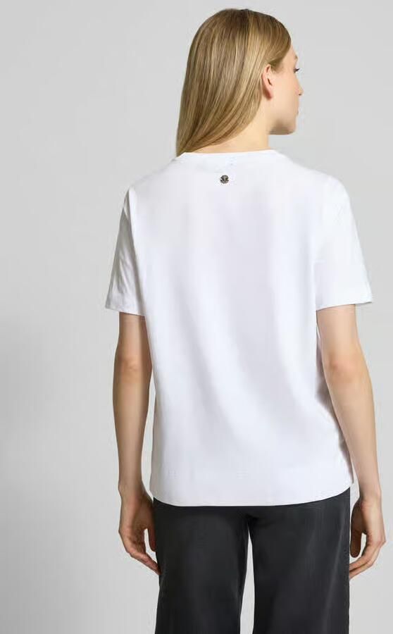 Joop! T-shirt met siersteentjes model 'Tammi'