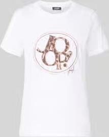 Joop! T-shirt met strass-steentjes