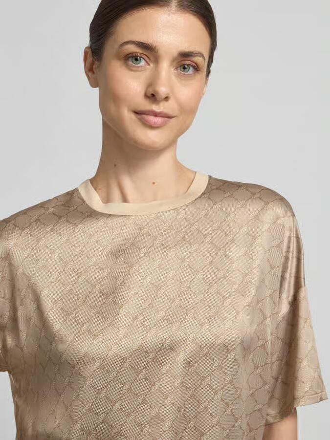 Joop! T-shirt van Mix van viscose en elastaan Model 'Tracy'