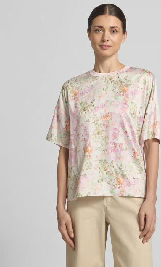 Joop! T-shirt van Mix van viscose en elastaan Model 'Tracy' - Foto 4