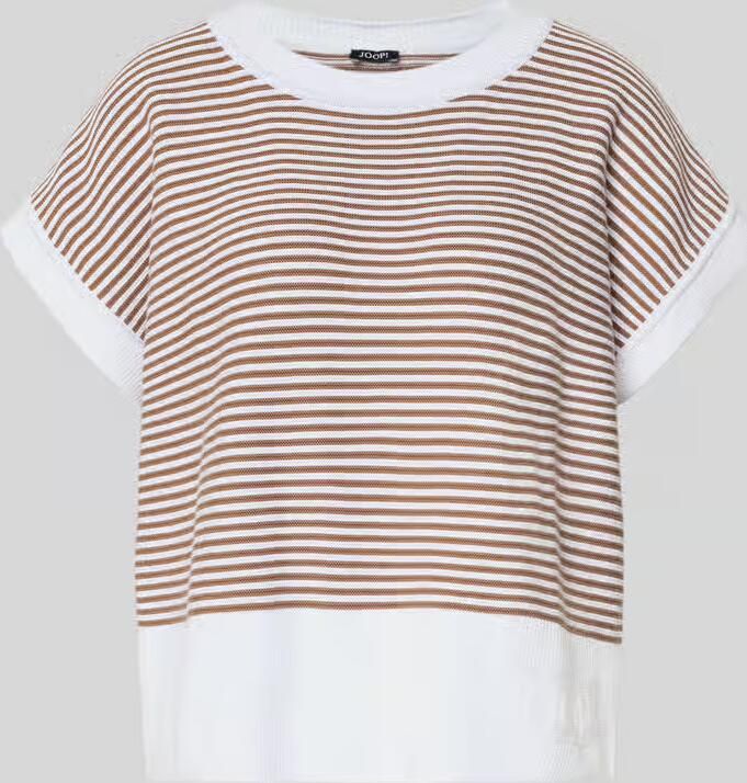 Joop! T-shirt van puur katoen in tricotlook model 'Kipe' - Foto 2