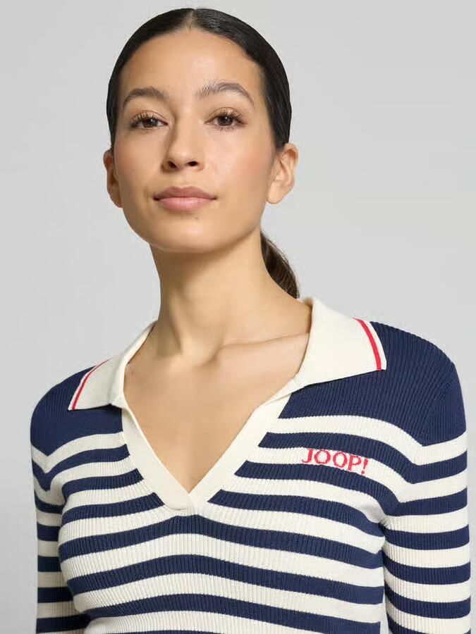 Joop! T-shirt van viscosemix in tricotlook Model 'Kolo'