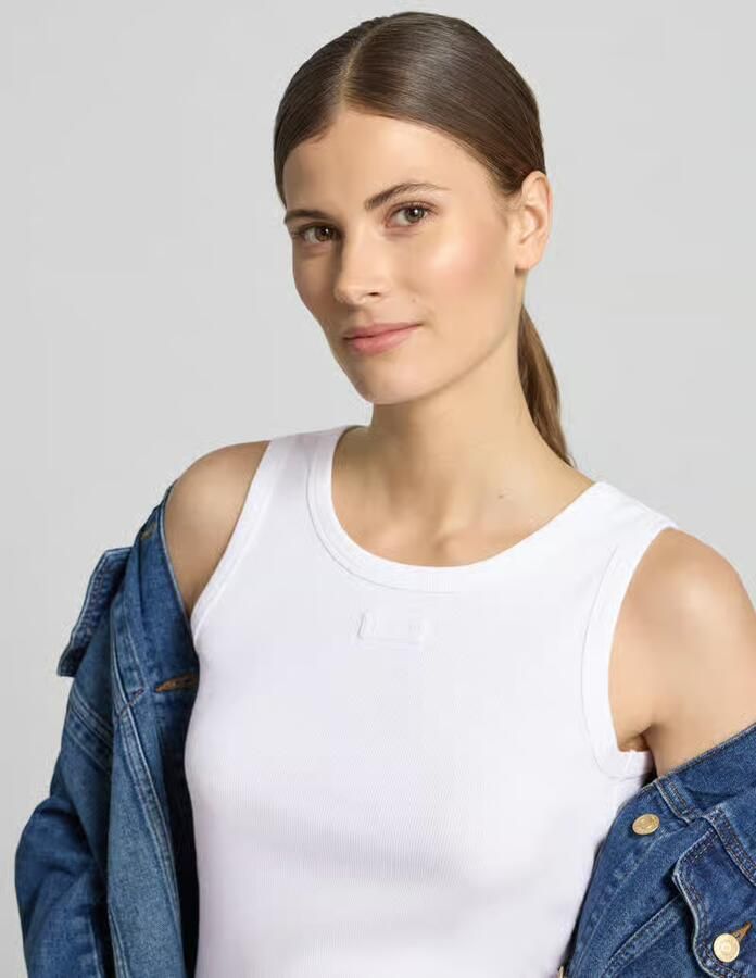 Joop! Tanktop met labelopschrift
