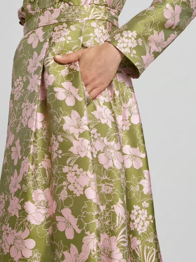 Joop! Uitlopende maxi-rok met all-over motief model 'Sagira2'