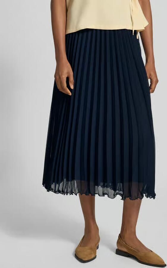 Joop! Uitlopende midi-rok in plissélook model 'Sabia' - Foto 2