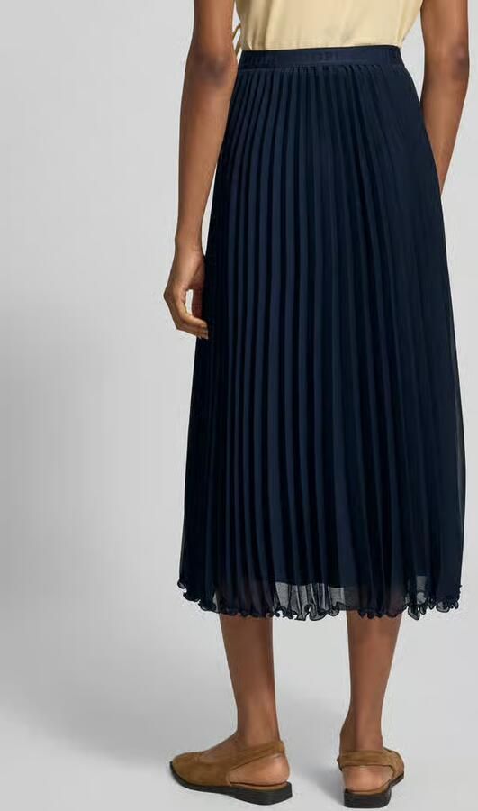Joop! Uitlopende midi-rok in plissélook model 'Sabia' - Foto 3