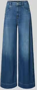 Joop! Wide leg jeans met labeldetail model 'Eila'