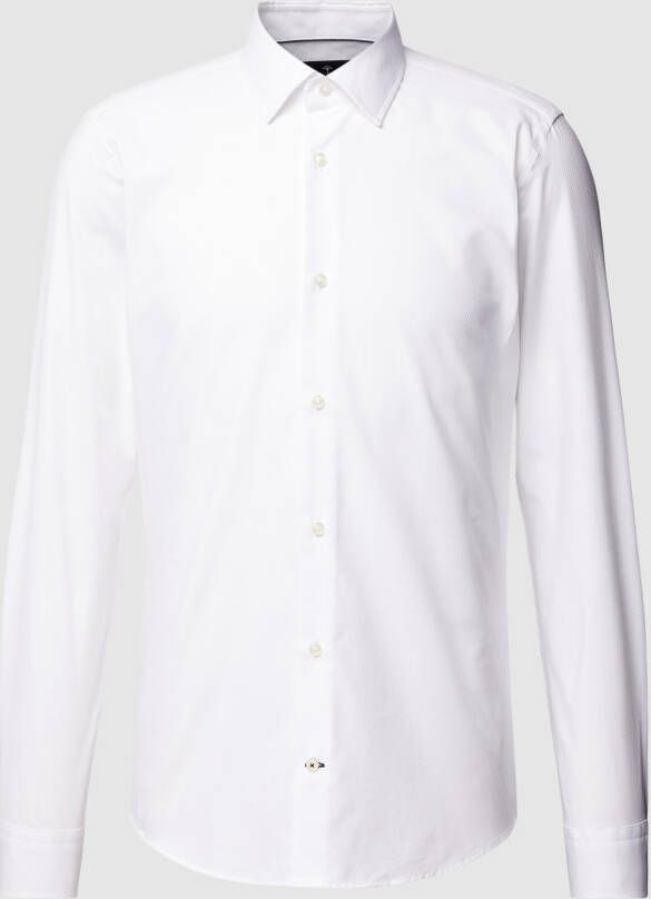 Joop! Slim fit zakelijk overhemd met kentkraag