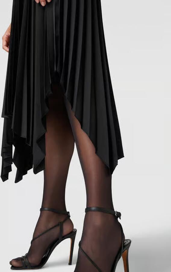 Joseph Midi-jurk in effen design met plissévouwen