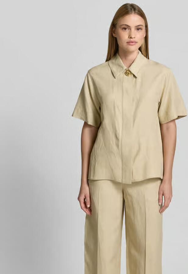 Joseph overhemdblouse van mix van viscose en linnen - Foto 2