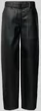Joseph Regular fit stoffen broek van echt leer