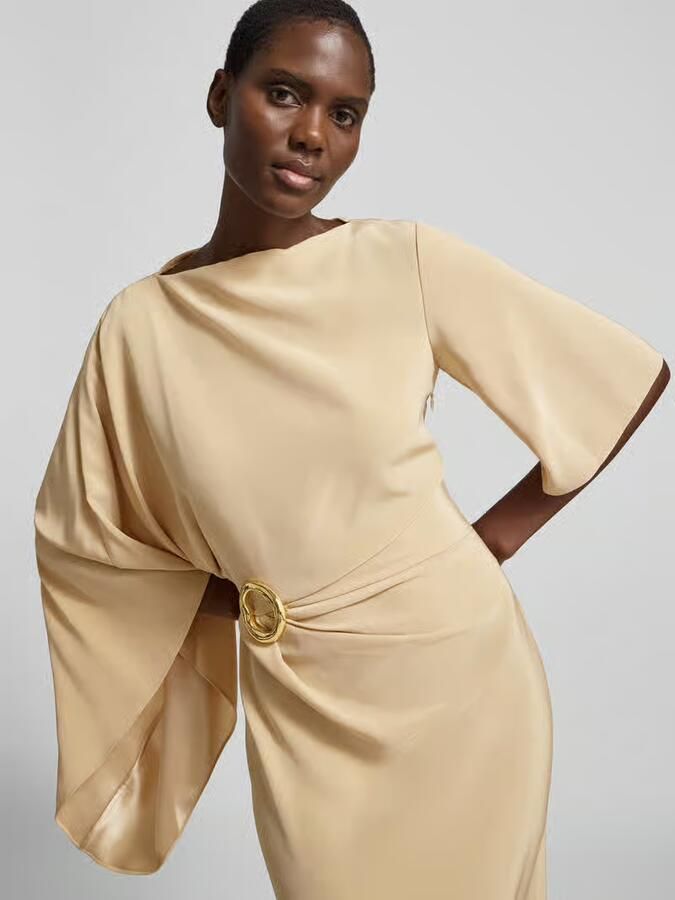 Joseph Slim Fit maxi-jurk met siergarnering model