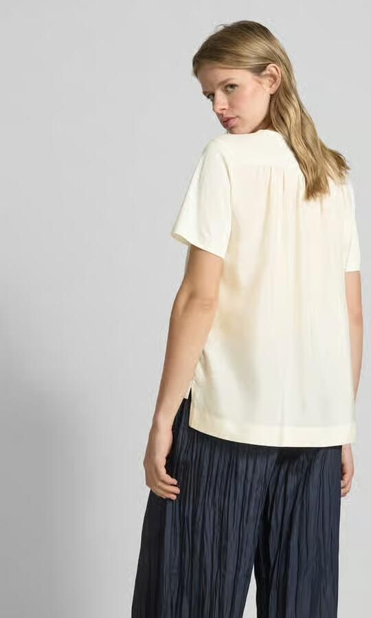 Joseph T-shirt met geribde ronde hals - Foto 3